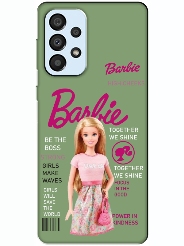 Samsung%20A33%20Barbie%20Yeşil%20Telefon%20Kılıfı