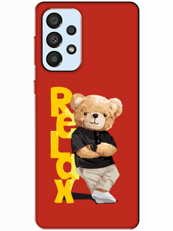 Samsung%20A33%20Teddy%20Bear%20Relax%20Kırmızı%20Telefon%20Kılıfı