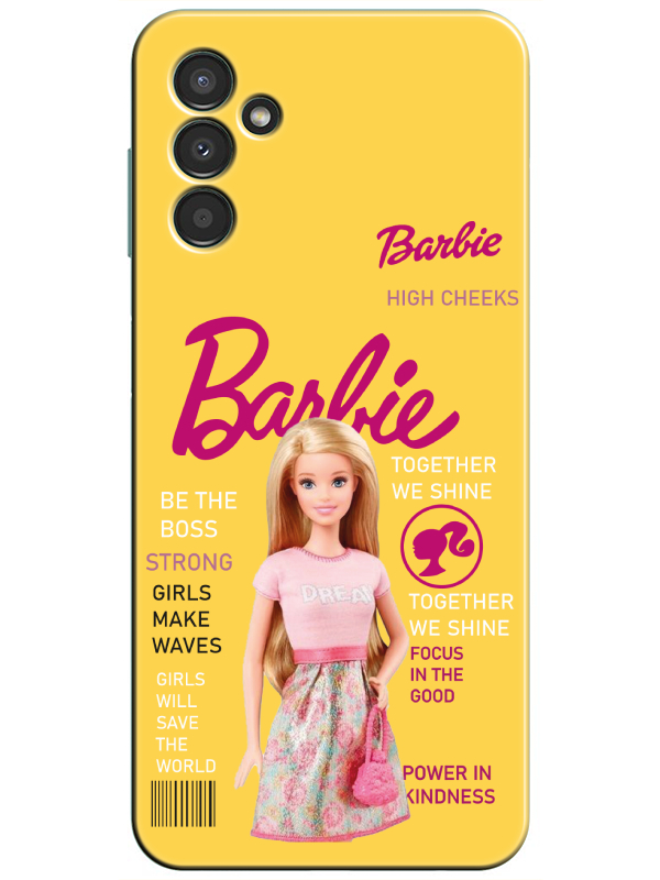 Samsung%20A34%20Barbie%20Sarı%20Telefon%20Kılıfı