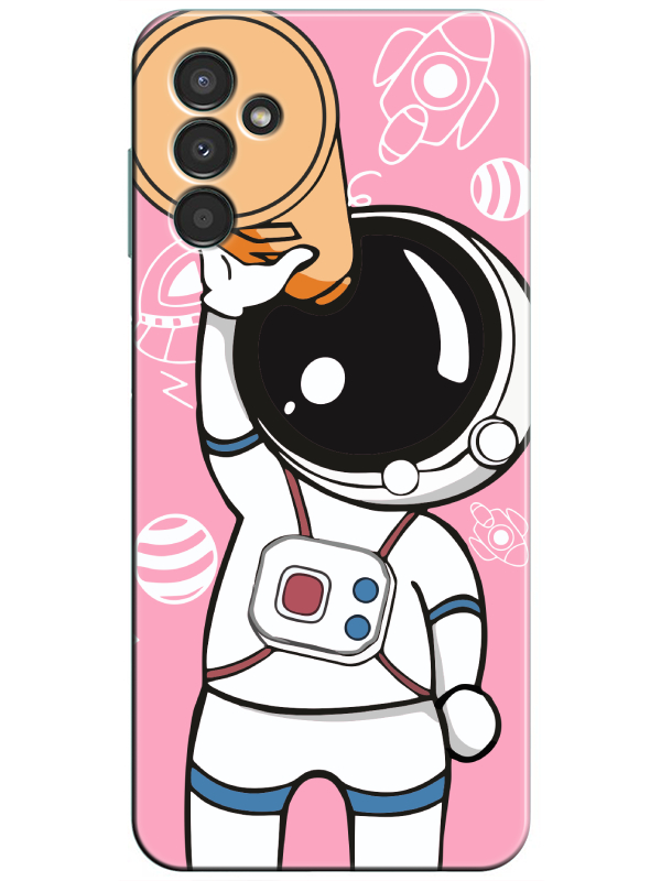 Samsung%20A34%20Astronot%20Pembe%20Telefon%20Kılıfı