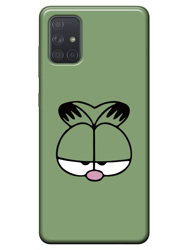 Samsung%20A51%20Garfield%20Yeşil%20Telefon%20Kılıfı