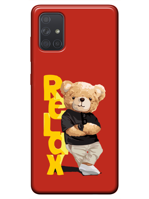 Samsung%20A51%20Teddy%20Bear%20Relax%20Kırmızı%20Telefon%20Kılıfı