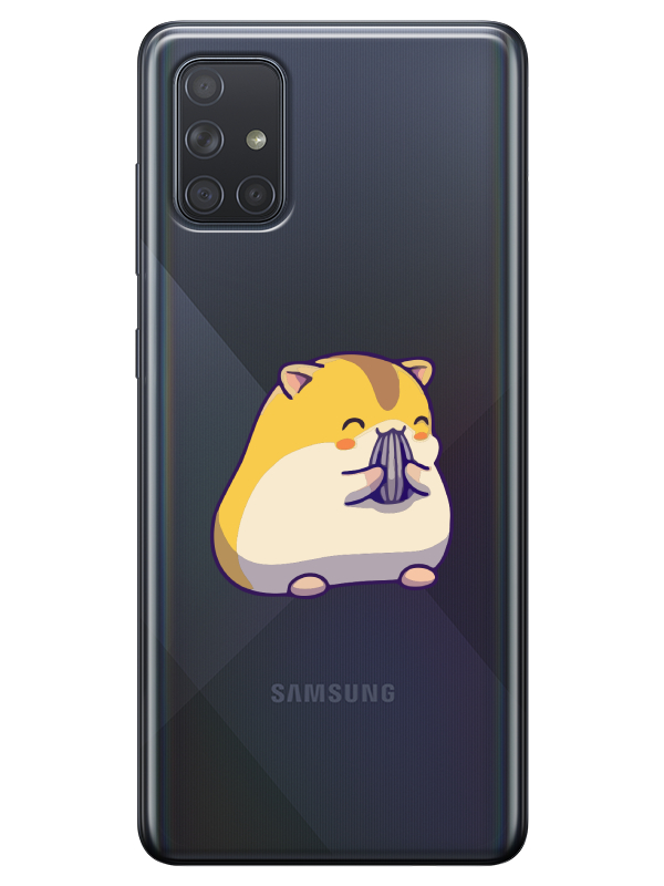 Samsung%20A51%20Sevimli%20Hamster%20Şeffaf%20Telefon%20Kılıfı