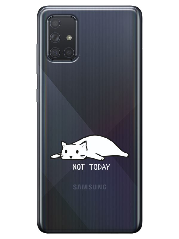 Samsung%20A51%20Not%20Today%20Kedi%20Şeffaf%20Telefon%20Kılıfı