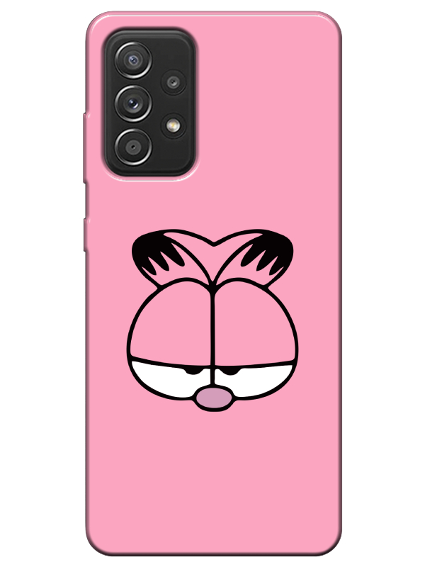 Samsung%20A52%20Garfield%20Pembe%20Telefon%20Kılıfı