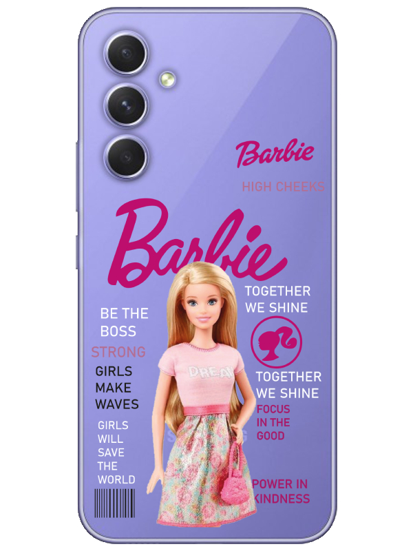 Samsung%20A54%20Barbie%20Şeffaf%20Telefon%20Kılıfı