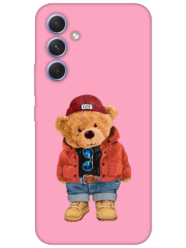 Samsung%20A54%20Teddy%20Bear%20Pembe%20Telefon%20Kılıfı