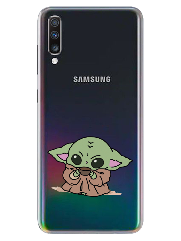 Samsung%20A70%20Baby%20Yoda%20Şeffaf%20Telefon%20Kılıfı