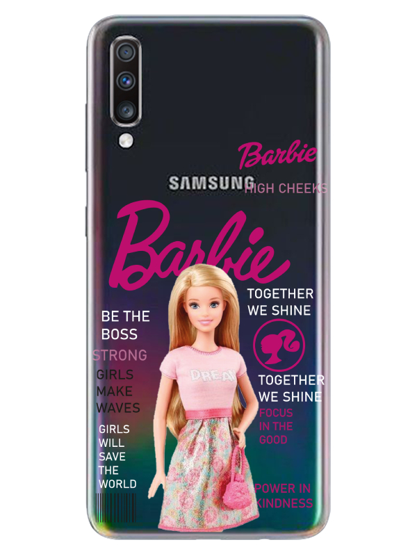 Samsung%20A70%20Barbie%20Şeffaf%20Telefon%20Kılıfı