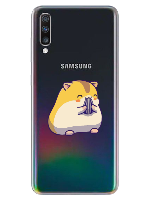 Samsung%20A70%20Sevimli%20Hamster%20Şeffaf%20Telefon%20Kılıfı