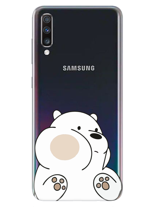 Samsung%20A70%20Panda%20Şeffaf%20Telefon%20Kılıfı