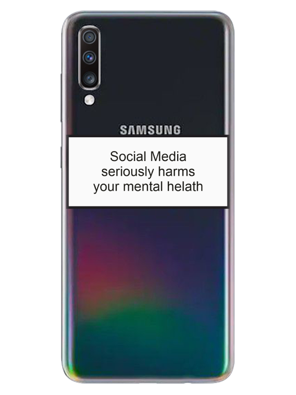 Samsung%20A70%20Social%20Media%20Şeffaf%20Telefon%20Kılıfı