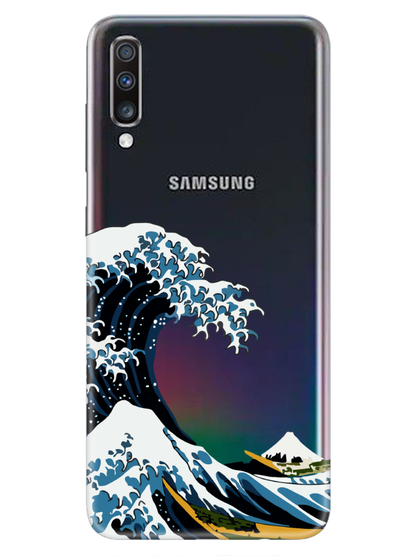 Samsung%20A70%20Kanagawa%20Şeffaf%20Telefon%20Kılıfı