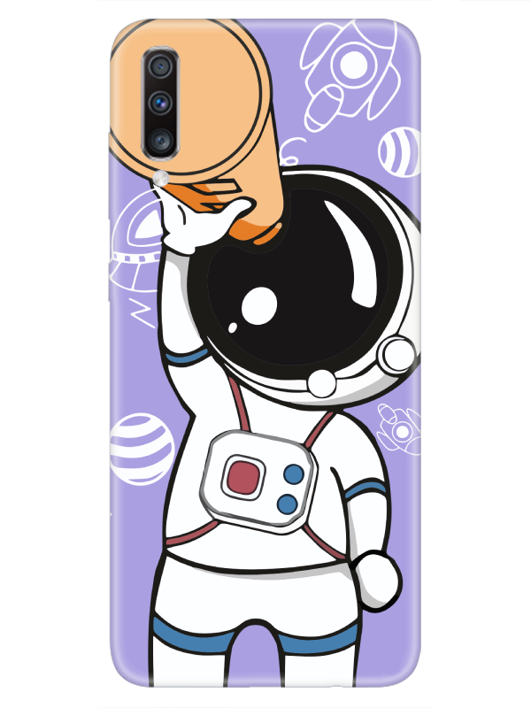 Samsung%20A70%20Astronot%20Lila%20Telefon%20Kılıfı