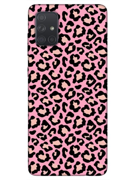 Samsung%20A71%20Leopar%20Desenli%20Pembe%20Telefon%20Kılıfı