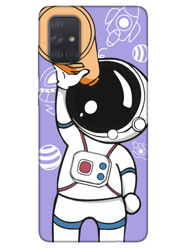 Samsung%20A71%20Astronot%20Lila%20Telefon%20Kılıfı