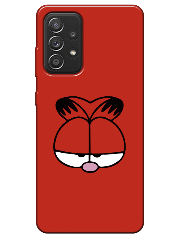 Samsung%20A72%20Garfield%20Kırmızı%20Telefon%20Kılıfı