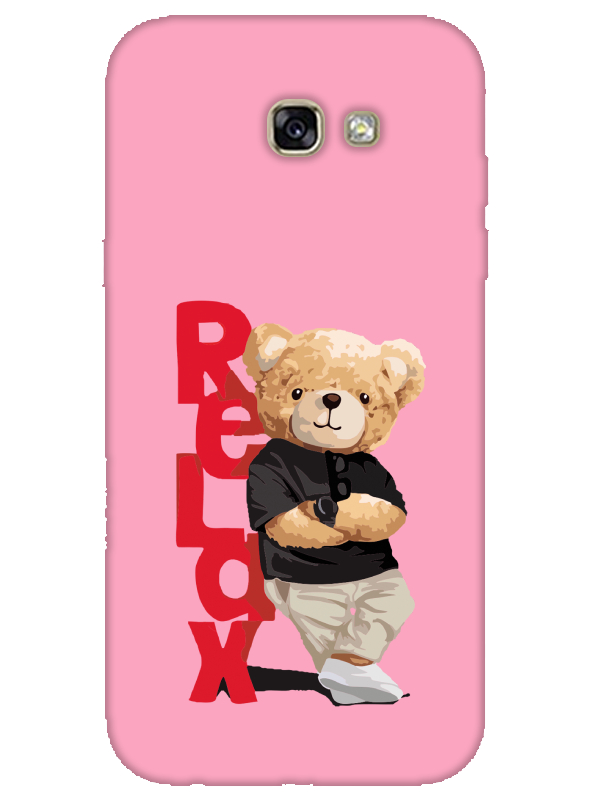 Samsung%20A7%202017%20Teddy%20Bear%20Relax%20Pembe%20Telefon%20Kılıfı