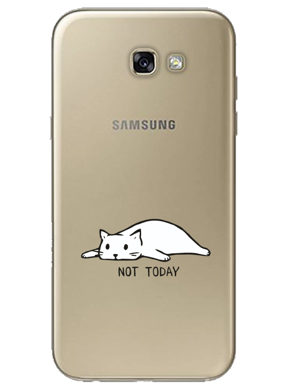 Samsung%20A7%202017%20Not%20Today%20Kedi%20Şeffaf%20Telefon%20Kılıfı