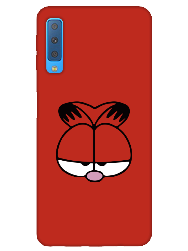 Samsung%20A7%202018%20Garfield%20Kırmızı%20Telefon%20Kılıfı