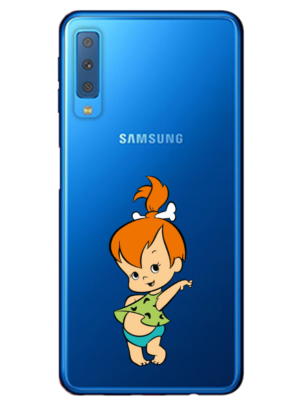 Samsung%20A7%202018%20Taş%20Devri%20Kız%20Bebek%20Şeffaf%20Telefon%20Kılıfı