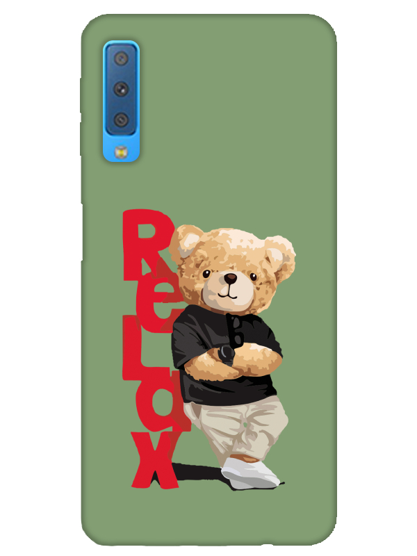 Samsung%20A7%202018%20Teddy%20Bear%20Relax%20Yeşil%20Telefon%20Kılıfı