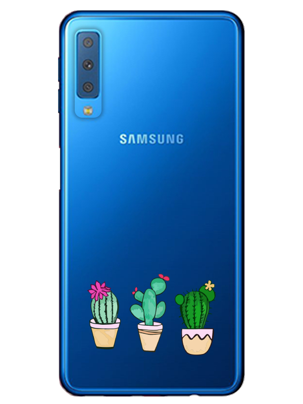 Samsung%20A7%202018%20Kaktüs%20Şeffaf%20Telefon%20Kılıfı