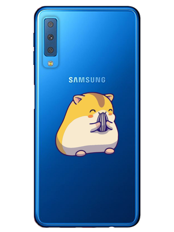 Samsung%20A7%202018%20Sevimli%20Hamster%20Şeffaf%20Telefon%20Kılıfı