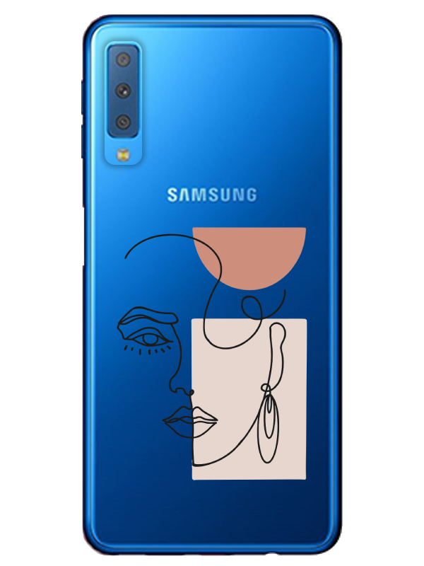 Samsung%20A7%202018%20Women%20Art%20Şeffaf%20Telefon%20Kılıfı