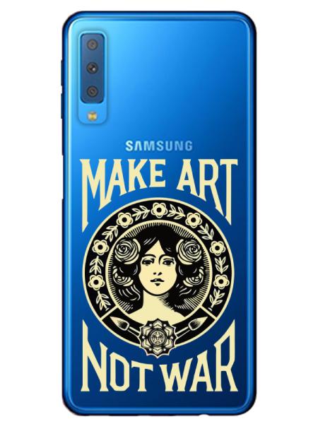 Samsung%20A7%202018%20Make%20Art%20Not%20War%20Şeffaf%20Telefon%20Kılıfı