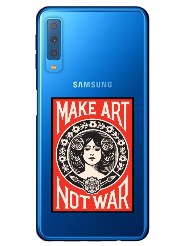 Samsung%20A7%202018%20Make%20Art%20Not%20War%20Şeffaf%20Telefon%20Kılıfı