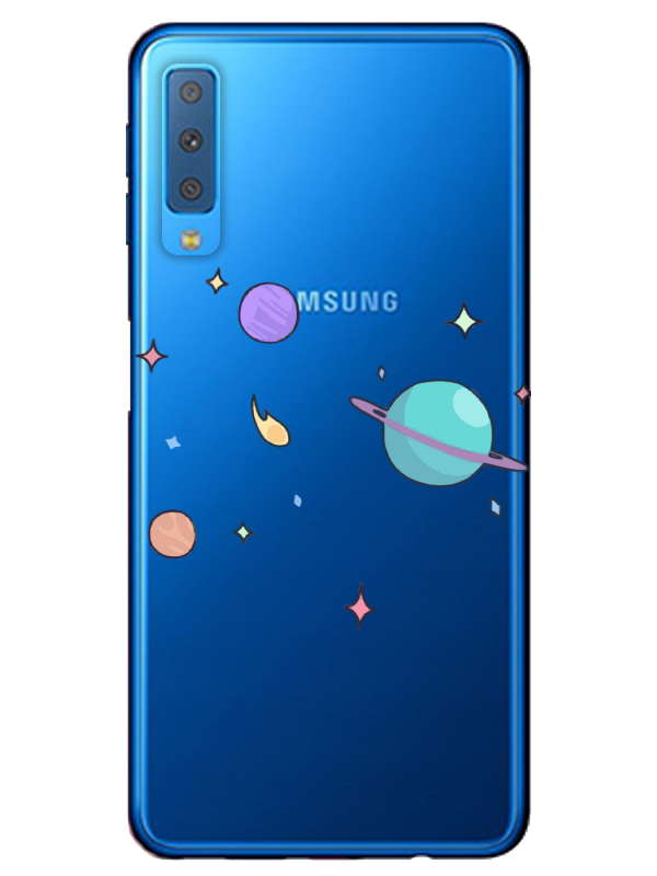 Samsung%20A7%202018%20Gezegen%20Tasarım%20Şeffaf%20Telefon%20Kılıfı