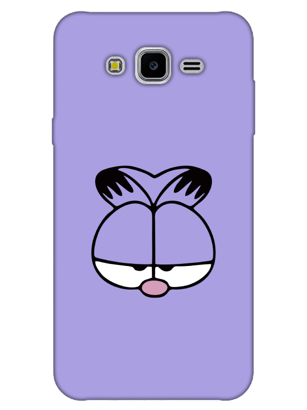 Samsung%20J7%20Garfield%20Lila%20Telefon%20Kılıfı