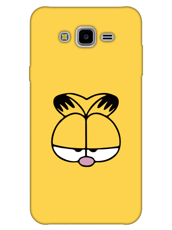 Samsung%20J7%20Garfield%20Sarı%20Telefon%20Kılıfı