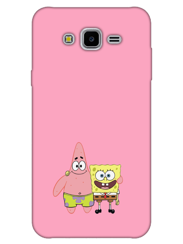 Samsung%20J7%20Sünger%20Bob%20Ve%20Patrickstar%20Pembe%20Telefon%20Kılıfı