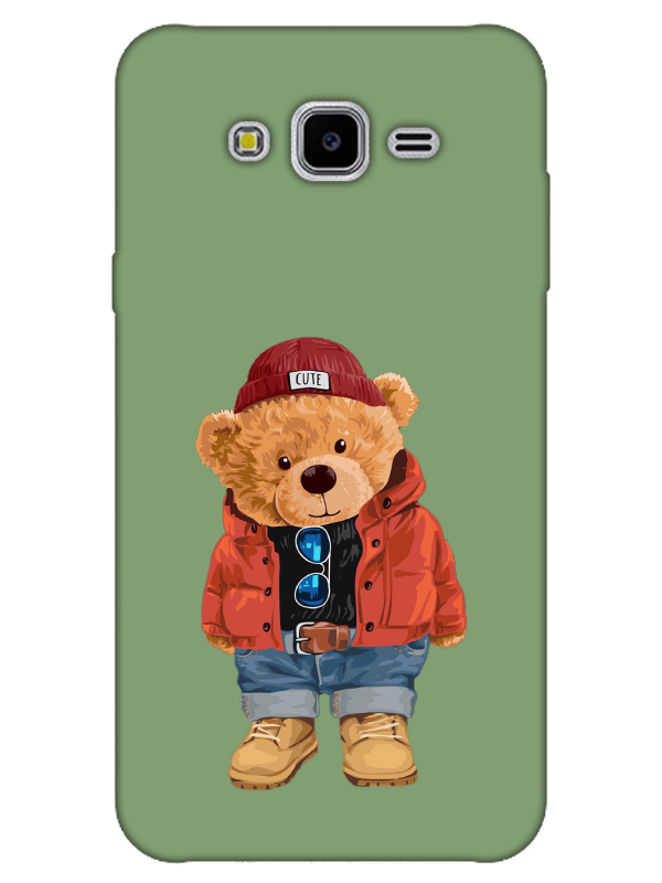 Samsung%20J7%20Teddy%20Bear%20Yeşil%20Telefon%20Kılıfı