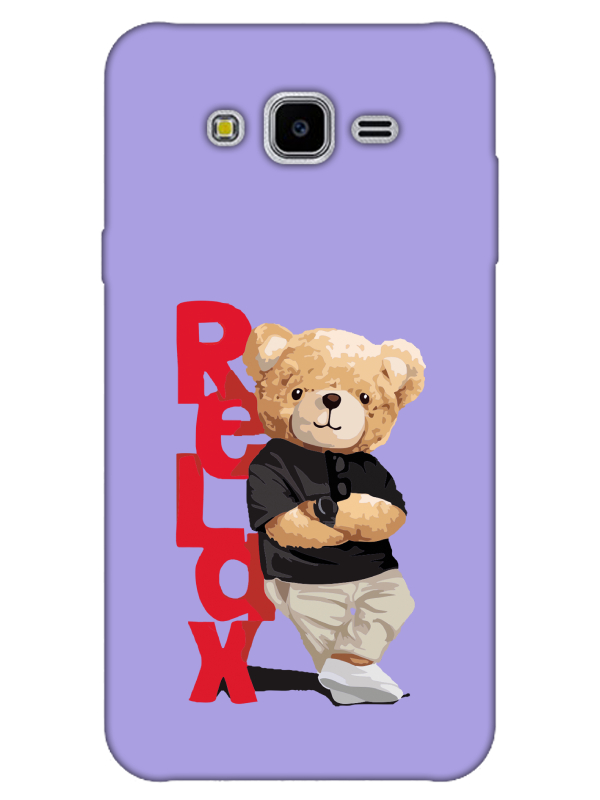 Samsung%20J7%20Teddy%20Bear%20Relax%20Lila%20Telefon%20Kılıfı