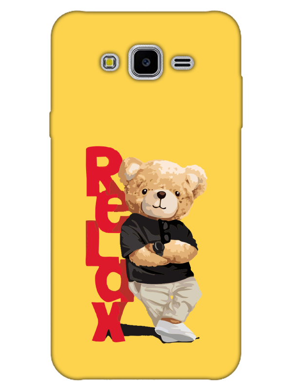 Samsung%20J7%20Teddy%20Bear%20Relax%20Sarı%20Telefon%20Kılıfı