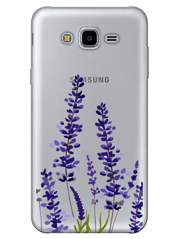 Samsung%20J7%20Lavanta%20Desenli%20Şeffaf%20Telefon%20Kılıfı