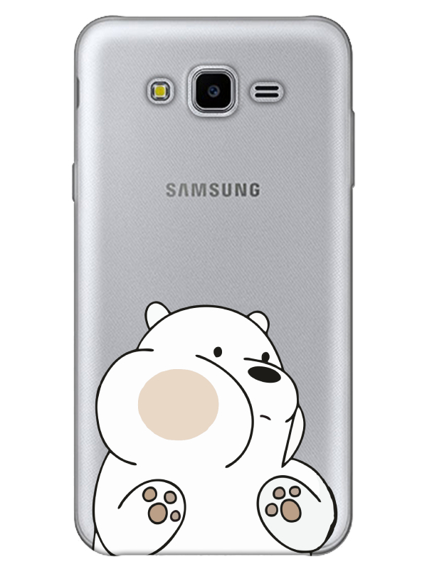 Samsung%20J7%20Panda%20Şeffaf%20Telefon%20Kılıfı