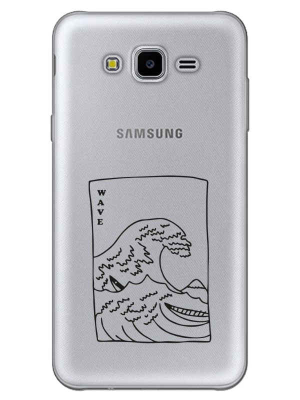 Samsung%20J7%20Kanagawa%20Wave%20Şeffaf%20Telefon%20Kılıfı