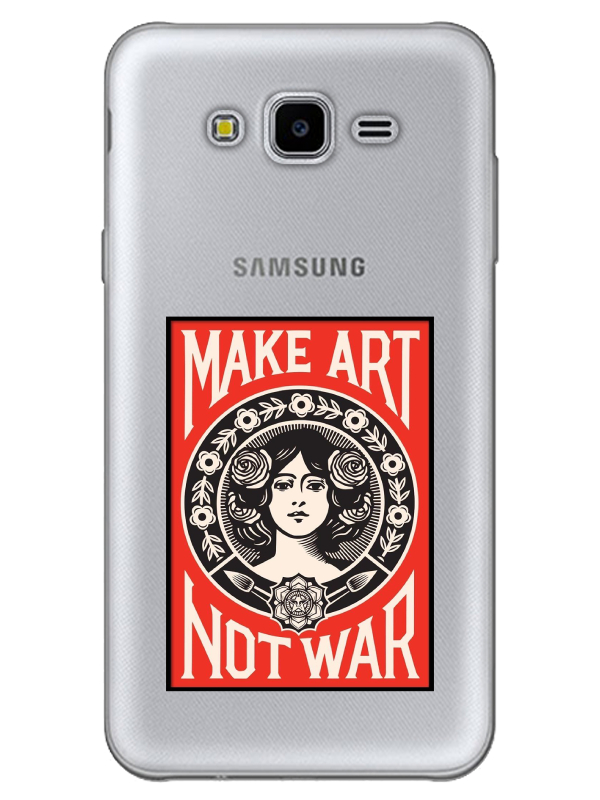 Samsung%20J7%20Make%20Art%20Not%20War%20Şeffaf%20Telefon%20Kılıfı