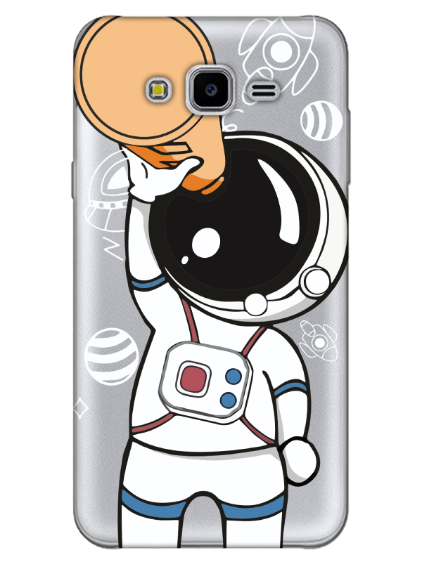 Samsung%20J7%20Astronot%20Şeffaf%20Telefon%20Kılıfı