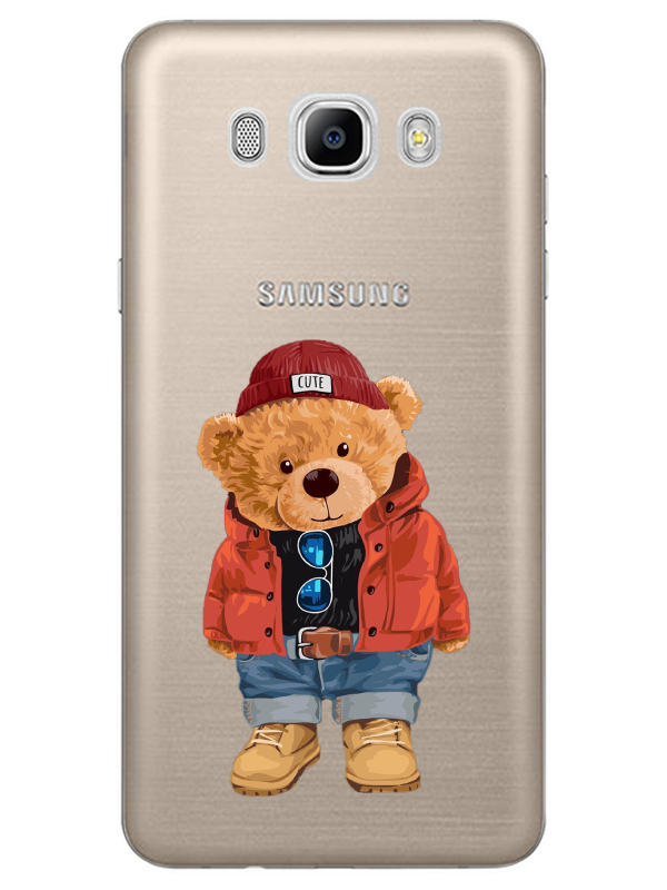 Samsung%20J7%202016%20Teddy%20Bear%20Şeffaf%20Telefon%20Kılıfı