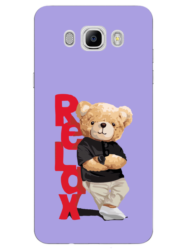 Samsung%20J7%202016%20Teddy%20Bear%20Relax%20Lila%20Telefon%20Kılıfı