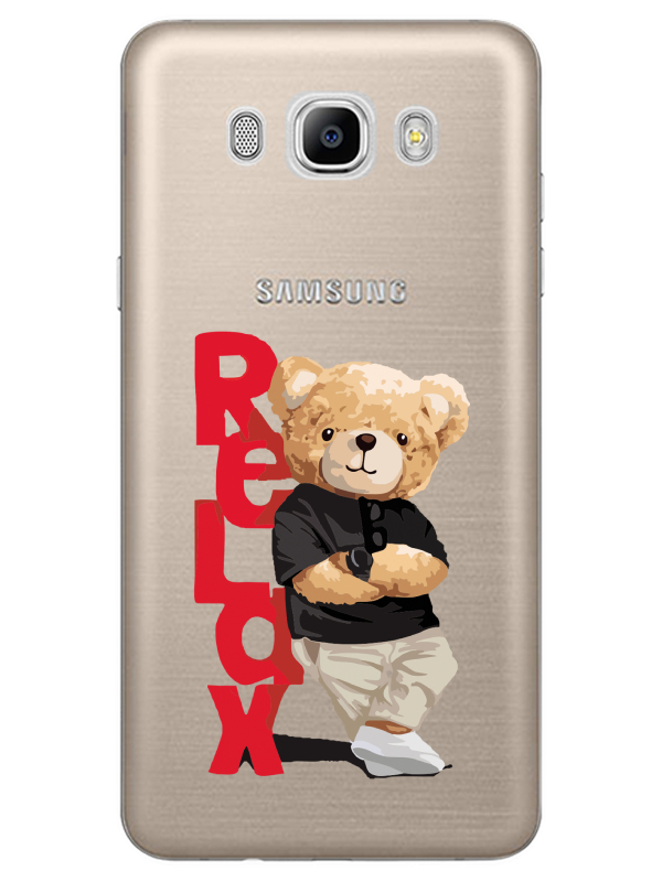 Samsung%20J7%202016%20Teddy%20Bear%20Relax%20Şeffaf%20Telefon%20Kılıfı