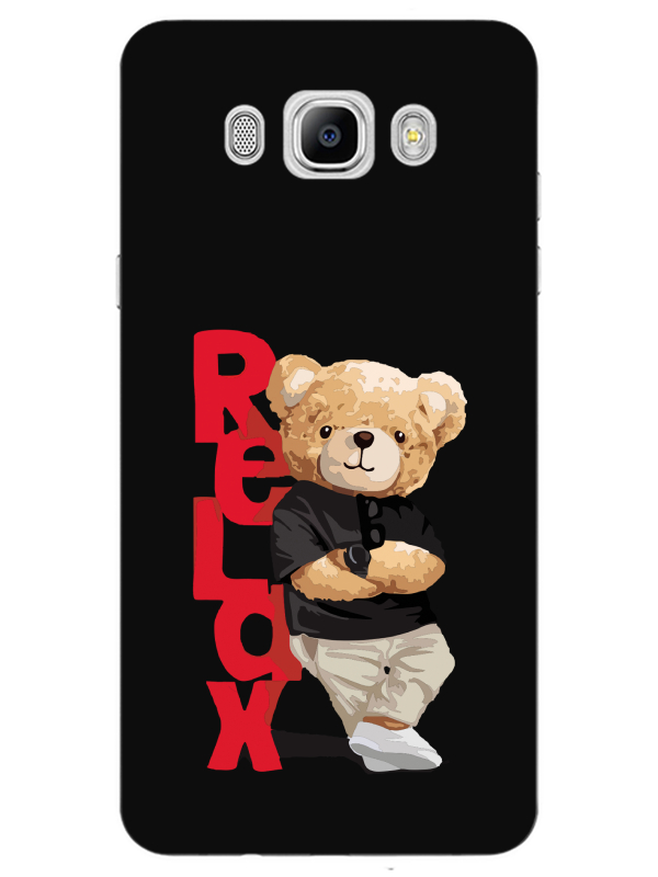 Samsung%20J7%202016%20Teddy%20Bear%20Relax%20Siyah%20Telefon%20Kılıfı