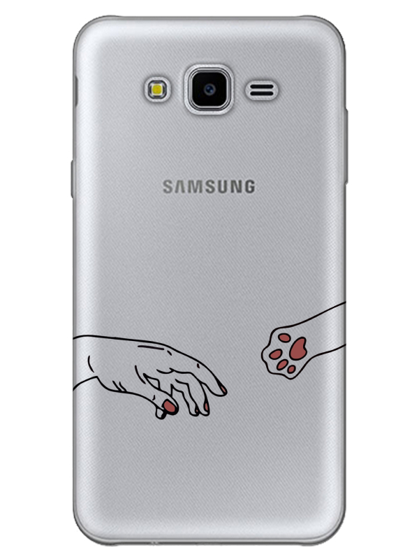 Samsung%20J7%20Core%20Hand%20And%20Paw%20Şeffaf%20Telefon%20Kılıfı