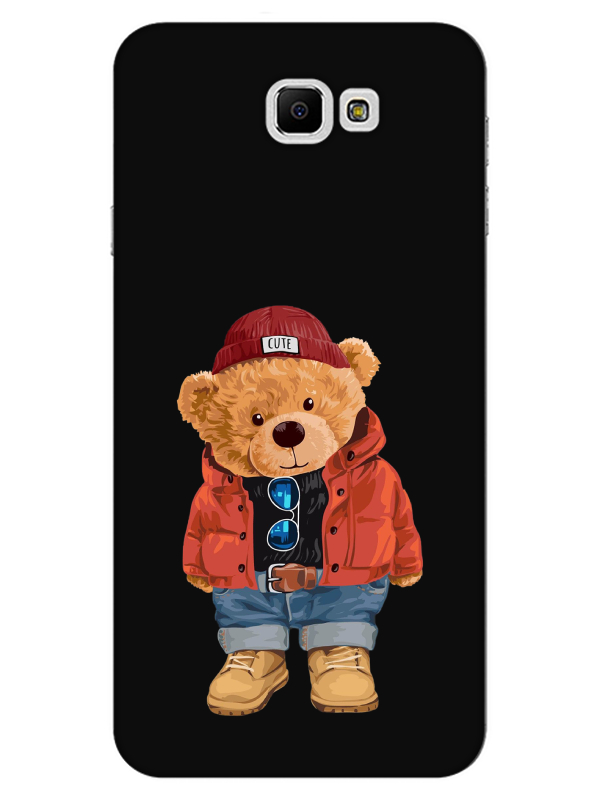 Samsung%20J7%20Prime%20Teddy%20Bear%20Siyah%20Telefon%20Kılıfı