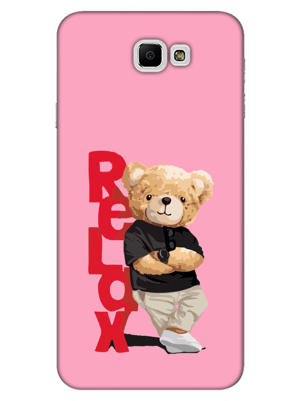 Samsung%20J7%20Prime%20Teddy%20Bear%20Relax%20Pembe%20Telefon%20Kılıfı